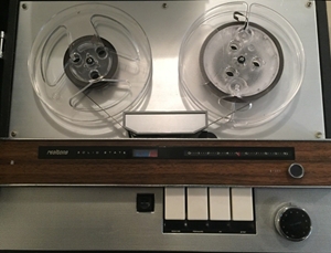 Small reel-to-reel tape recorder